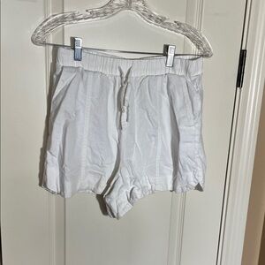 Universal Thread High Waist White Linen Women's Shorts